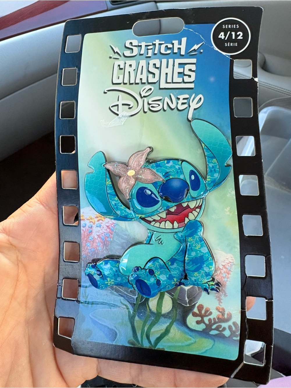 STITCH CRASHES DISNEY little mermaid pin NWT